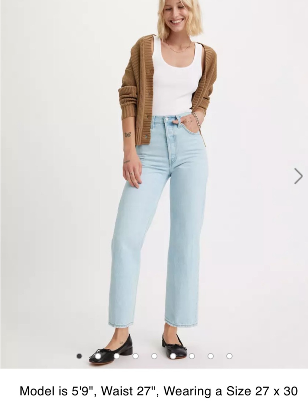 Levi's Ribcage Straight ankle Jeans